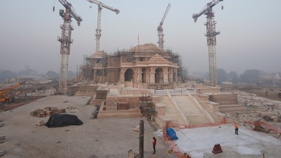 Latest images showcasing the ongoing construction of the Ram Lala Temple in Ayodhya. (X/Sri Ram Janmabhoomi Tirath Kshetra Trust ) Latest images showcasing the ongoing construction of the Ram Lala Temple in Ayodhya. (X/Sri Ram Janmabhoomi Tirath Kshetra Trust )