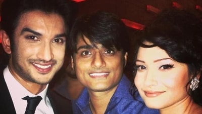 Sandeep Singh with Sushant Singh Rajput and Ankita lokhande. (File Photo) (Instagram)