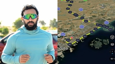 Aakash Nambiar completed the 104 km run in 17 hours and 20 minutes. (Instagram/@barefootmallu) Aakash Nambiar completed the 104 km run in 17 hours and 20 minutes. (Instagram/@barefootmallu)