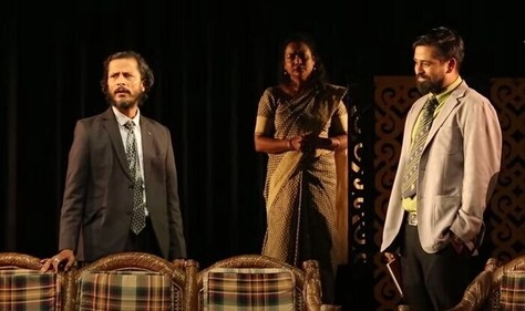 Assamese-language play Tadanta, directed by Nayan Prasad, is based on JB Priestley's An Inspector Calls. Assamese-language play Tadanta, directed by Nayan Prasad, is based on JB Priestley's An Inspector Calls.
