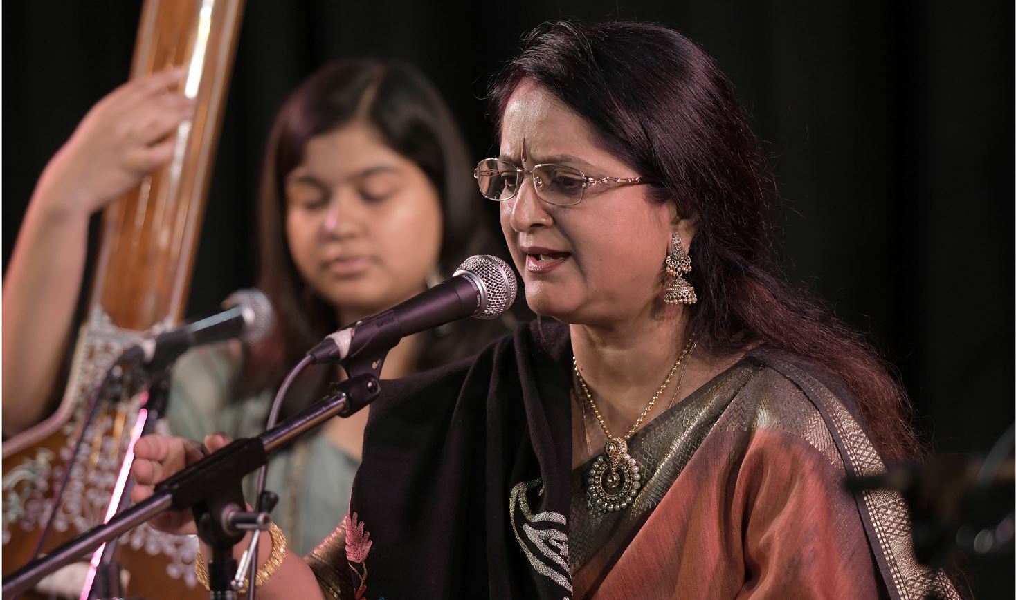 Padma Bhushan Padmaja Chakraborty performs Thumri, Dadra, and other Purav Ang styles.