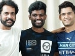 Pallavi Prashanth posed for a click with Sivaji and Yawar post his conditional bail Pallavi Prashanth posed for a click with Sivaji and Yawar post his conditional bail