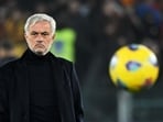 AS Roma coach Jose Mourinho during a match.