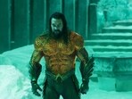 Jason Momoa in a still from Aquaman and the Lost Kingdom. Jason Momoa in a still from Aquaman and the Lost Kingdom.