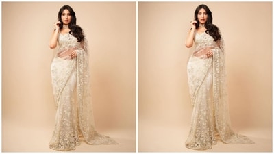 Assisted by fashion stylist Aastha Sharma, Nora accessorised her look with a diamond choker necklace and statement earrings. With the help of hair stylist Shalini Sharma, Nora styled her locks into soft curls and left them open at the centre part. (Instagram/@norafatehi) Assisted by fashion stylist Aastha Sharma, Nora accessorised her look with a diamond choker necklace and statement earrings. With the help of hair stylist Shalini Sharma, Nora styled her locks into soft curls and left them open at the centre part. (Instagram/@norafatehi)