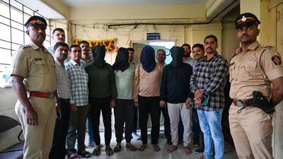 Four persons were arrested by Mumbai police within 8 hours after they allegedly shot dead a local gangster Sumit Yarunkar at Chunabhatti area in Mumbai, India. Dec 25,2023. (Photo by Raju Shinde/HT Photo (Raju Shinde/HT photo)