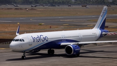 An IndiGo airlines passenger aircraft taxis on the tarmac at Chhatrapati Shivaji International airport in Mumbai. (Reuters file photo)
