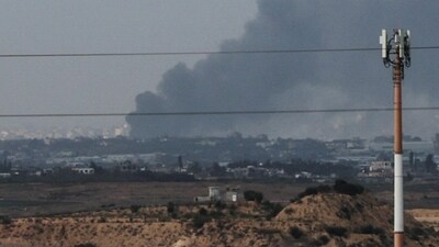 Israel-Hamas War: Smoke rises over Gaza, amid the ongoing conflict between Israel and Hamas, as seen from southern Israel. (Reuters)