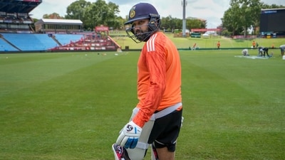 India's Rohit Sharma during a practice session ahead of the first Test cricket match between India and South Africa, in Centurion, South Africa, Sunday, Dec. 24 (PTI) India's Rohit Sharma during a practice session ahead of the first Test cricket match between India and South Africa, in Centurion, South Africa, Sunday, Dec. 24 (PTI)