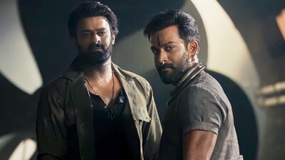Prabhas and Prithviraj Sukumaran play childhood friends in Salaar. Prabhas and Prithviraj Sukumaran play childhood friends in Salaar.
