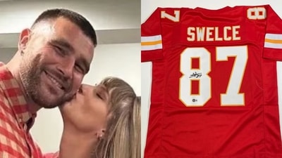 Taylor Swift and Travis Kelce (Chiefs Bids) Taylor Swift and Travis Kelce (Chiefs Bids)