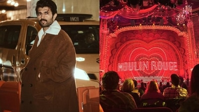 Vijay Deverakonda shared a glimpse of him watching the musical (Instagram) Vijay Deverakonda shared a glimpse of him watching the musical (Instagram)
