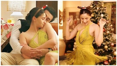 Alia Bhatt shared a bunch of photos from her Christmas party celebrations at home. Alia Bhatt shared a bunch of photos from her Christmas party celebrations at home.
