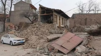 An overnight earthquake killed nearly 149 people in northwestern China. (AP) An overnight earthquake killed nearly 149 people in northwestern China. (AP)