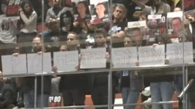 Families of hostages held in Gaza protest during a speech by Prime Minister Benjamin Netanyahu in the Knesset. Families of hostages held in Gaza protest during a speech by Prime Minister Benjamin Netanyahu in the Knesset.
