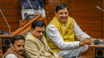 Madhya Pradesh Chief Minister Mohan Yadav and Deputy Chief Ministers Jagdish Devda and Rajendra Shukla (PTI) Madhya Pradesh Chief Minister Mohan Yadav and Deputy Chief Ministers Jagdish Devda and Rajendra Shukla (PTI)