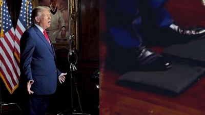 Donald Trump's 'toe pads' went viral on social media (X, formerly Twitter) Donald Trump's 'toe pads' went viral on social media (X, formerly Twitter)