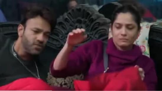 Bigg Boss 17: Ankita Lokhande and Vicky Jain during a recent argument.
