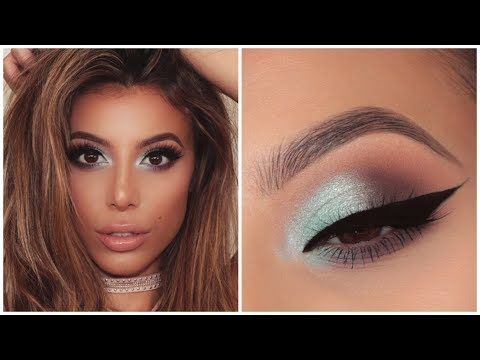 Adorn your eyes with a captivating icy blue eyeshadow for a unique and alluring look.(Pinterest)