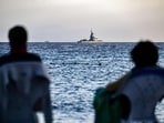 An Israeli navy missile boat patrols in the Red Sea off the coast of Israel's southern port city of Eliat. An Israeli navy missile boat patrols in the Red Sea off the coast of Israel's southern port city of Eliat.