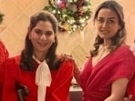 Namrata Shirodkar with Upasana and Nagesh on Christmas