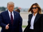 US President Donald Trump walks with first lady Melania Trump at Cleveland Hopkins International Airport in Cleveland, Ohio, on September 29. US President Donald Trump walks with first lady Melania Trump at Cleveland Hopkins International Airport in Cleveland, Ohio, on September 29.