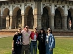 Dua Lipa with her family at Humayun’s Tomb and Gurudwara Bangla Sahib in New Delhi. 