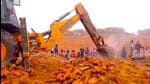Rescuers engaged in search operation at the accident site in Uttarakhand’s Haridwar district.