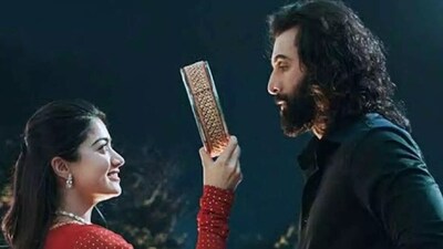 Rashmika Mandanna and Ranbir Kapoor in a still from Animal