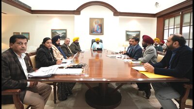 Chairing a meeting of MLAs and officers, CM Mann said the move is aimed at providing basic civic amenities to the people and giving impetus to the development of the city. (Source: X)