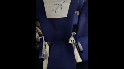 The passenger Manikandan Dhanapal travelling from Pune to Bengaluru on December 25 posted the photo on X. (HT PHOTO) The passenger Manikandan Dhanapal travelling from Pune to Bengaluru on December 25 posted the photo on X. (HT PHOTO)