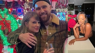Taylor Swift, Travis Kelce, Kayla Nicole (Instagram/patty_cuts, iamkaylanicole) Taylor Swift, Travis Kelce, Kayla Nicole (Instagram/patty_cuts, iamkaylanicole)