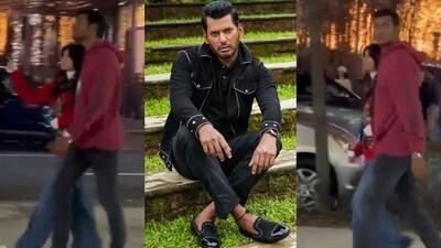 Screengrabs of Vishal in New York (X) Screengrabs of Vishal in New York (X)