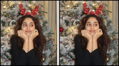 Janhvi looked absolutely adorable in her Christmas Insta-diaries. With her charming smile and cute hair band, she is sure to make your hearts flutter. She uploaded the pictures with the caption "Merry Christmas". (Instagram/@janhvikapoor)
