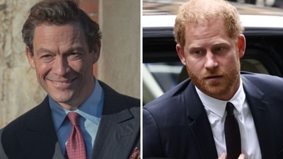 Dominic West played Prince Harry's father Prince Charles in The Crown. Dominic West played Prince Harry's father Prince Charles in The Crown.