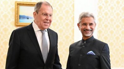 EAM Jaishankar with his Russian counterpart Sergey Lavrov EAM Jaishankar with his Russian counterpart Sergey Lavrov