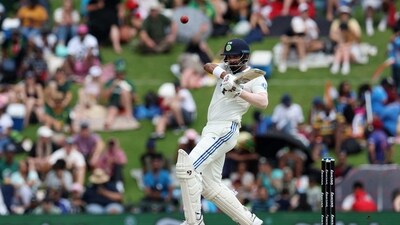 KL Rahul stood out among all India batters bringing up a gritty half-century. (Reuters)
