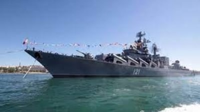 The report could not be independently verified and there was no immediate comment from Russia on the alleged destruction of the ship. (File) The report could not be independently verified and there was no immediate comment from Russia on the alleged destruction of the ship. (File)