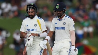KL Rahul remained unbeaten on 70, while Mohammed Siraj was yet to open his account when rain forced early stumps on Day 1 with India reaching 208/8. (Reuters)