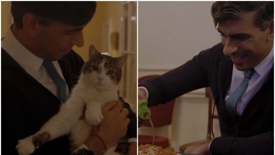 Screengrab from Rishi Sunak's Christmas wish video. (Rishi Sunak/X)
