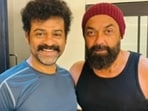 Prem Kumar and Bobby Deol working out together