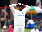 India captain Rohit Sharma reacts