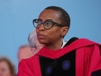 FILE PHOTO: President of Harvard University and current Dean of the Faculty of Arts and Sciences Claudine Gay listens during Harvard University’s 372nd Commencement Exercises in Cambridge, Massachusetts, U.S., May 25, 2023. REUTERS/Brian Snyder/File Photo