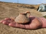 A small, well-preserved Byzantine oil lamp found near Gaza border. A small, well-preserved Byzantine oil lamp found near Gaza border.