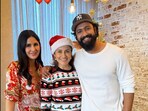 Katrina Kaif and Yasmin Karachiwala with Vicky Kaushal. Katrina Kaif and Yasmin Karachiwala with Vicky Kaushal.