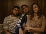 Ananya Panday with Siddhant Chaturvedi and Adarsh Gourav in Kho Gaye Hum Kahan.