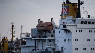The activity appears to have picked up since early October, when the US accused North Korea of sending munitions to Russia. (Ed Jones/AFP/Getty Images) The activity appears to have picked up since early October, when the US accused North Korea of sending munitions to Russia. (Ed Jones/AFP/Getty Images)