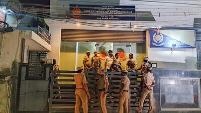 An ongoing tussle between the Tamil Nadu government and the Enforcement Directorate (ED) intensified on Wednesday. (PTI) An ongoing tussle between the Tamil Nadu government and the Enforcement Directorate (ED) intensified on Wednesday. (PTI)