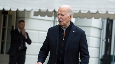 US president Joe Biden speaks to members of the media. (AP) US president Joe Biden speaks to members of the media. (AP)