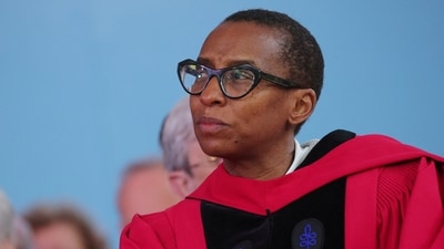 FILE PHOTO: President of Harvard University and current Dean of the Faculty of Arts and Sciences Claudine Gay listens during Harvard University’s 372nd Commencement Exercises in Cambridge, Massachusetts, U.S., May 25, 2023. REUTERS/Brian Snyder/File Photo (REUTERS)